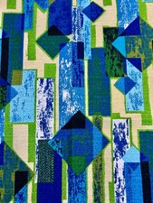 California Contemporary Bauhaus Danish Mid Century Mod Barkcloth Vintage Fabric