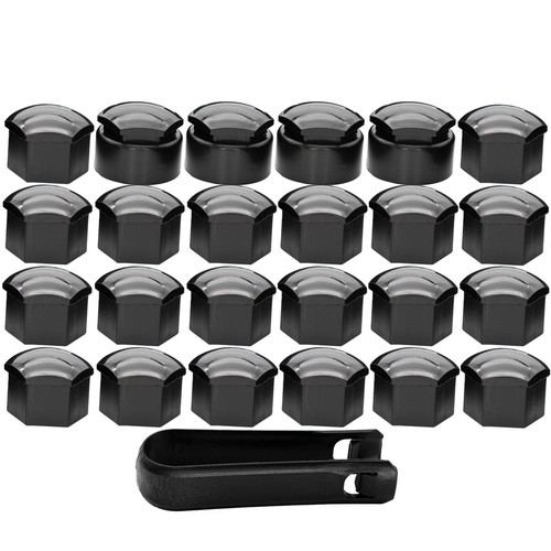 24pc 17mm black - nut, bolt