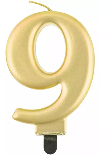 świeczka urodzinowa cyfra - urodzinowa., 9