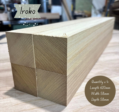 Planed iroko hardwood - iroko,