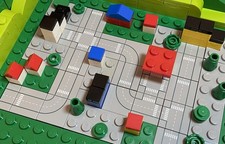 Lego Mini Town Roads 2x2 tile