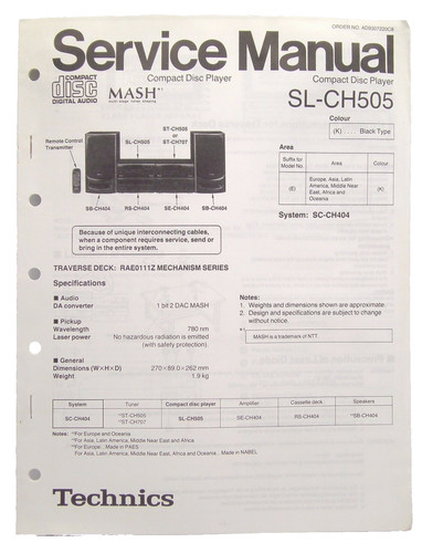 Technics original service - technics,