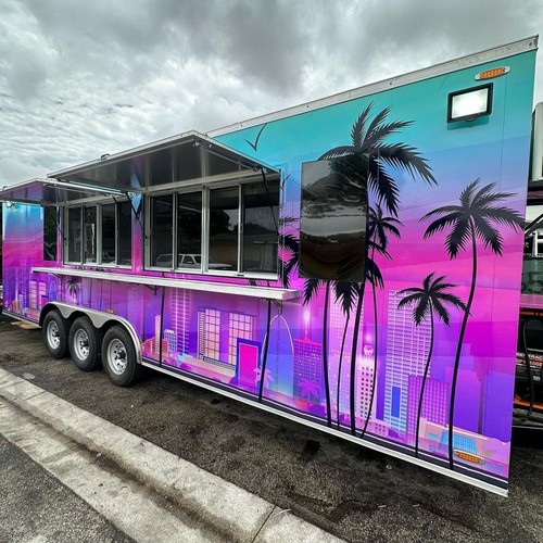 Large catering trailer food - catering,