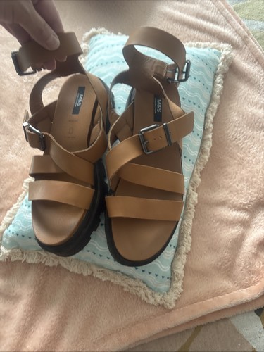 Ladies genuine leather chunky - genuine,