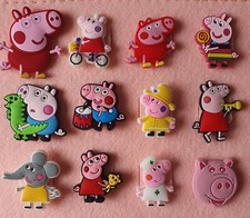 PEPPA Croc Shoe Charms PIG GEORGE Miss Piggy Kids UK SELLER