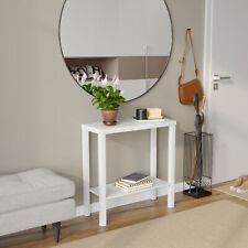 2-Tier Wooden Narrow Console Side Table Entryway Hallway Furniture Home Office