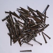 200 Iron cut clasp nails pinched head spike antique furniture restoration repair