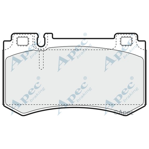 Brake pads set - pads, mercedes