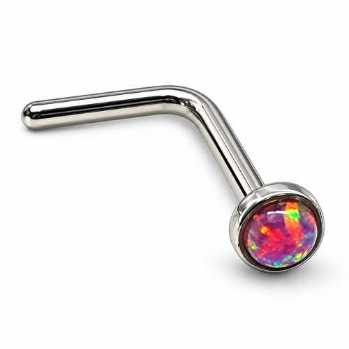 Opal nose stud gemstone 6 - nose,