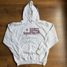 JLS SIGNED WHITE JUMPER HOODIE OFFICIAL MERCHANDISE