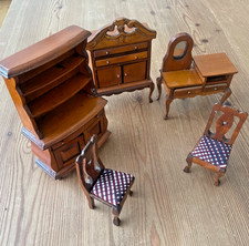 VINTAGE DOLLS HOUSE HANDMADE FRENCH STYLE FURNITURE