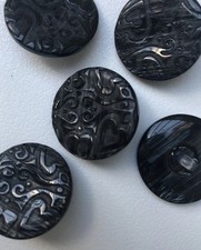 Vintage Black 22mm MOP 5 Black