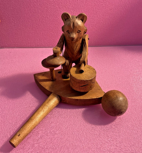 Vintage carved wooden russian - vintage,