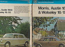 MORRIS AUSTIN 1800 & WOLSELEY 18/85 CAR SERVICING MANUAL - 1972 HARDBACK NO DJ