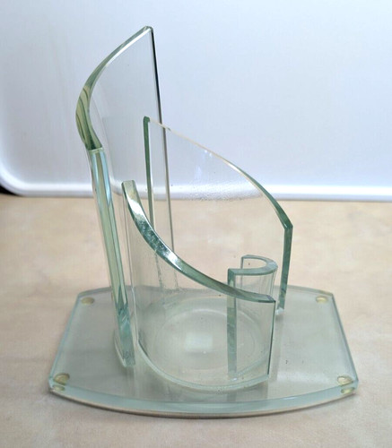 Partylite glass candle - glass, holder