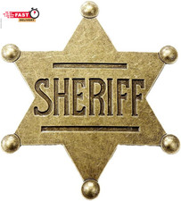 Sheriff badge star pin cowboy - badge,