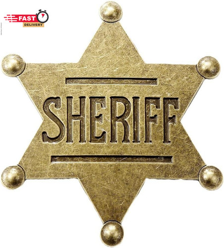 Sheriff badge star pin cowboy - star,