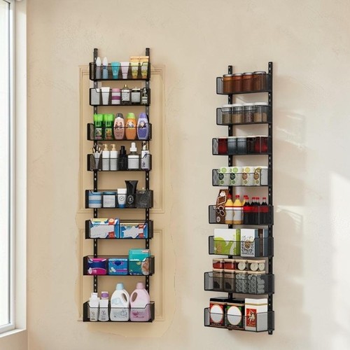 Metal door organizer over - door,