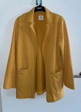 TU DARK ORANGE MUSTARD TEXTURED BLAZER JACKET SIZE 8