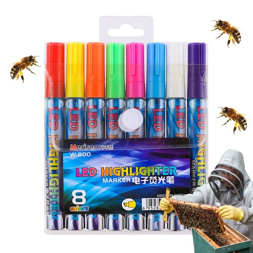 8pcs colours queen bee - 8,