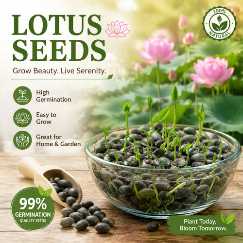 100x lotus seeds aquatic - lotus,