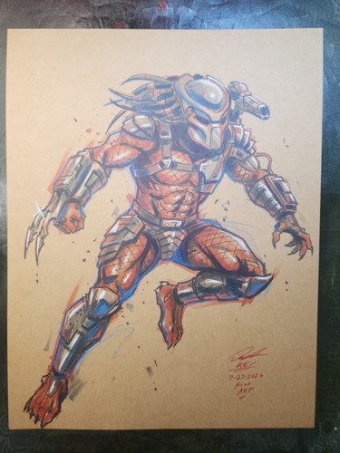 Predator original fine - predator, art