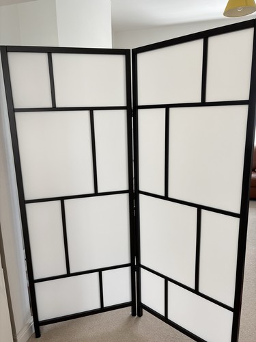Ikea room divider - ikea, white/black