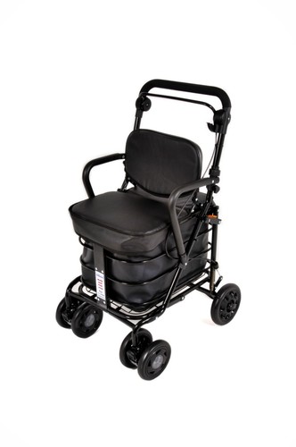 Shopping trolley with seat - shopping,