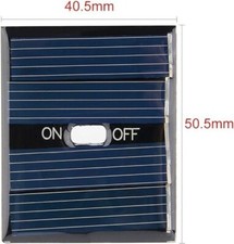 sourcingmap 5Pcs 2V 100mA Poly Mini Solar Panel Module DIY Light Toys Charger