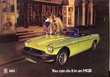 MG MGB UK market colour sales