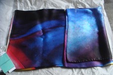 New Women's Weston Earth Images Micro-Strizzate Silk Scarf Fortnum & Mason