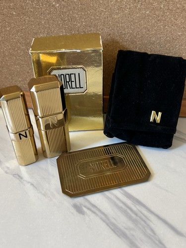 Vtg norell piece set gold - vtg,