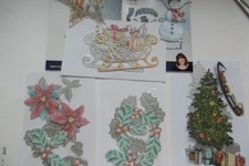 Used Cutting Dies Used from    Tattered Lace CHRISTMAS   Card Topper