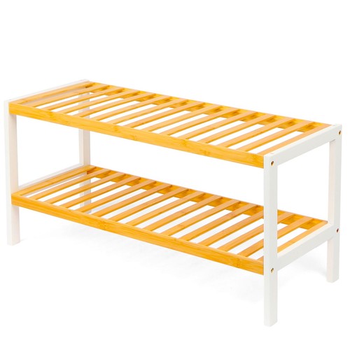 Stackable tier bamboo shoe - tier,