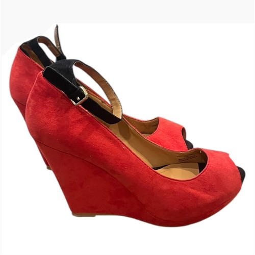 Zara collection red - red, suede