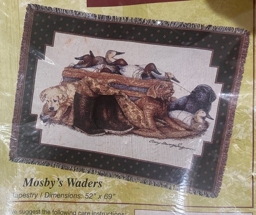 Vtg scene weaver woven throw - vtg,