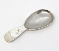 Newcastle Provincial George III Sterling Silver Tea Caddy Spoon Antique 1801