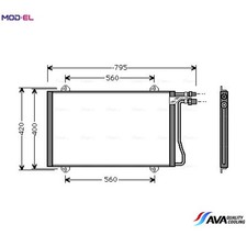 CONDENSER AIR CONDITIONING MS5219 FOR MERCEDES-BENZ SPRINTER/CLASSIC/35-t/Van