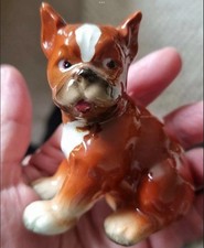 VINTAGE GOEBEL BOXER PUPPY DOG #CH569 WEST GERMANY 
