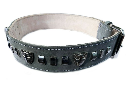 Inch wide grey leather - inch,