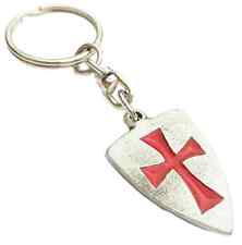  Masonic Knights Templar Shield Handcrafted English Pewter Key Ring Hin-KR831 