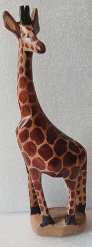 Hand carved wooden - wooden, giraffe