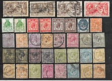 GB King George V Stamps x 36 Incl 4 x Seahorse. Unchecked (665)