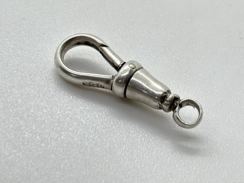 Antique solid silver dog - silver, clip