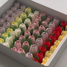 Edible tulips sugar cake - sugar,