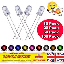 Ultra Bright LEDs 1.8mm / 3mm / 5mm / 10mm - Red / Blue / Green / White / Yellow