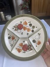 Schramberg Tirol Vintage Rare German Hand Painted Canapes DividersCeramic plate