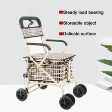 Shopping Trolley with Seat and