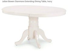 Extendable Dining Table Cream Shabby Chic Classic 