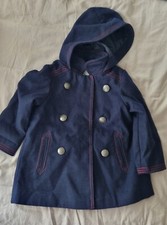 Next Girls Peacoat Jacket Navy